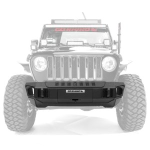 Jeep Wrangler Bumper - Front - Go Rhino - Trallenge, Stubby, Winch Ready - Black - `07-`20